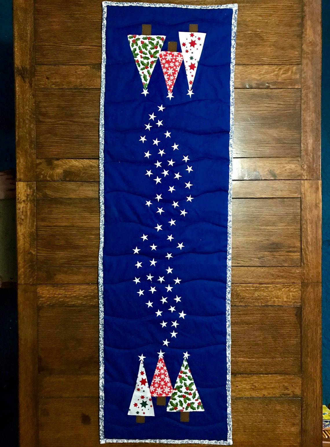 Starry Night Table Runner PDF Sewing Pattern Holiday Table Etsy