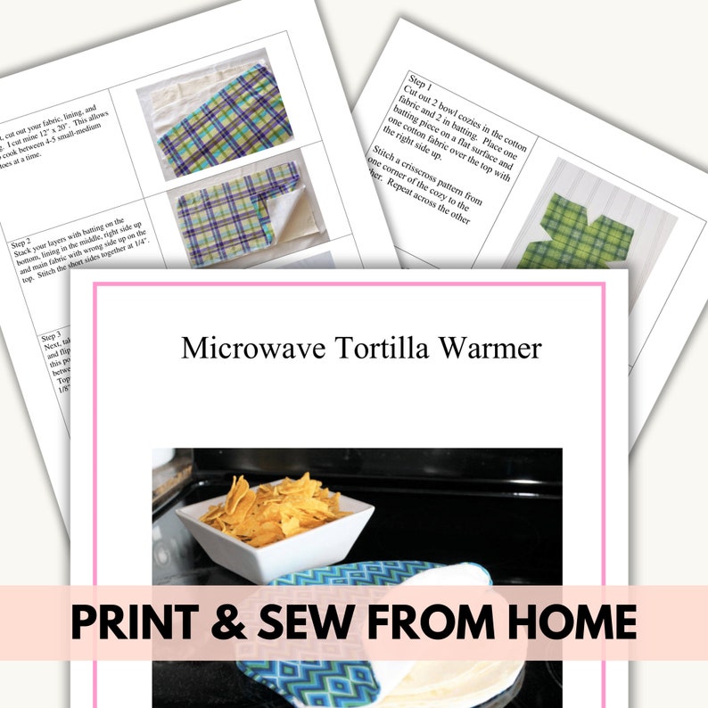 Microwave Cozy Sewing Pattern Bundle Kitchen Sewing PDF - Etsy