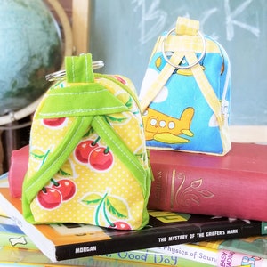 Mini modèle PDF de couture de porte-clés de sac à dos, modèle de sac à dos, modèle de porte-clés, couture de porte-clés, couture pour enfants, couture de sac à dos, couture de pochette