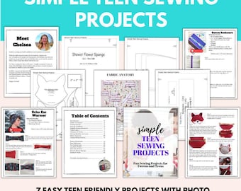 Teens Sewing Projects Bundle: Beginner Sewing Patterns (PDF Download)
