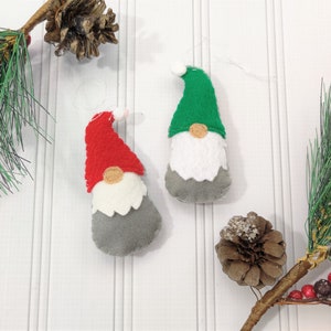 Gnome Ornament Sewing Pattern | Felt sewing pattern | Felt ornament | Gnome Christmas pattern