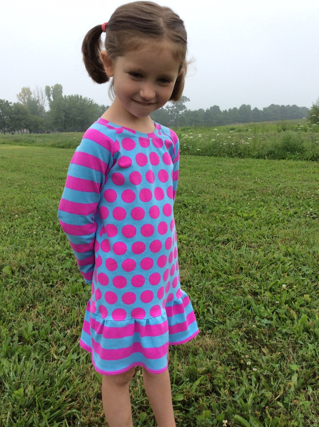 Rival Raglan Top Tunic and Dress PDF Sewing Pattern: Girls - Etsy