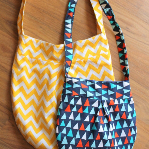 Lazy Day Crossover Bag PDF Sewing Pattern | purse pattern | bag pattern | Mom and me purse pattern | little girl purse pattern