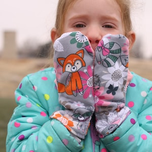 Frosty Mittens Sewing Pattern: Fleece or Knit, Sizes 12mo to Adult (PDF Pattern)