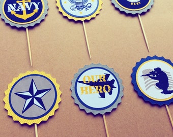 Navy blue cupcake | Etsy