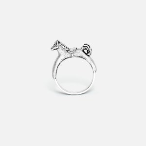 Dainty Horsey ring (sterling silver)