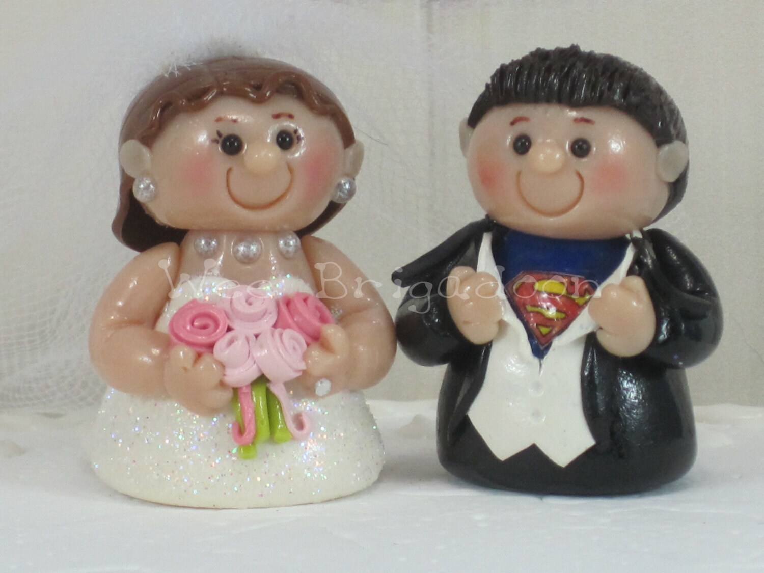 Custom Bride and Groom Wedding Cake Topper OOAK or Two Brides or Two ...