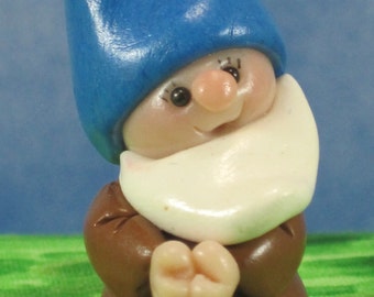 Bashful the Dwarf for Fairy Garden OOAK handmade miniature, ornament