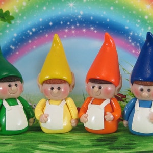 Elf for Fairy Garden OOAK cake topper, ornament, handmade