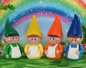 Elf for Fairy Garden OOAK cake topper, ornament, handmade