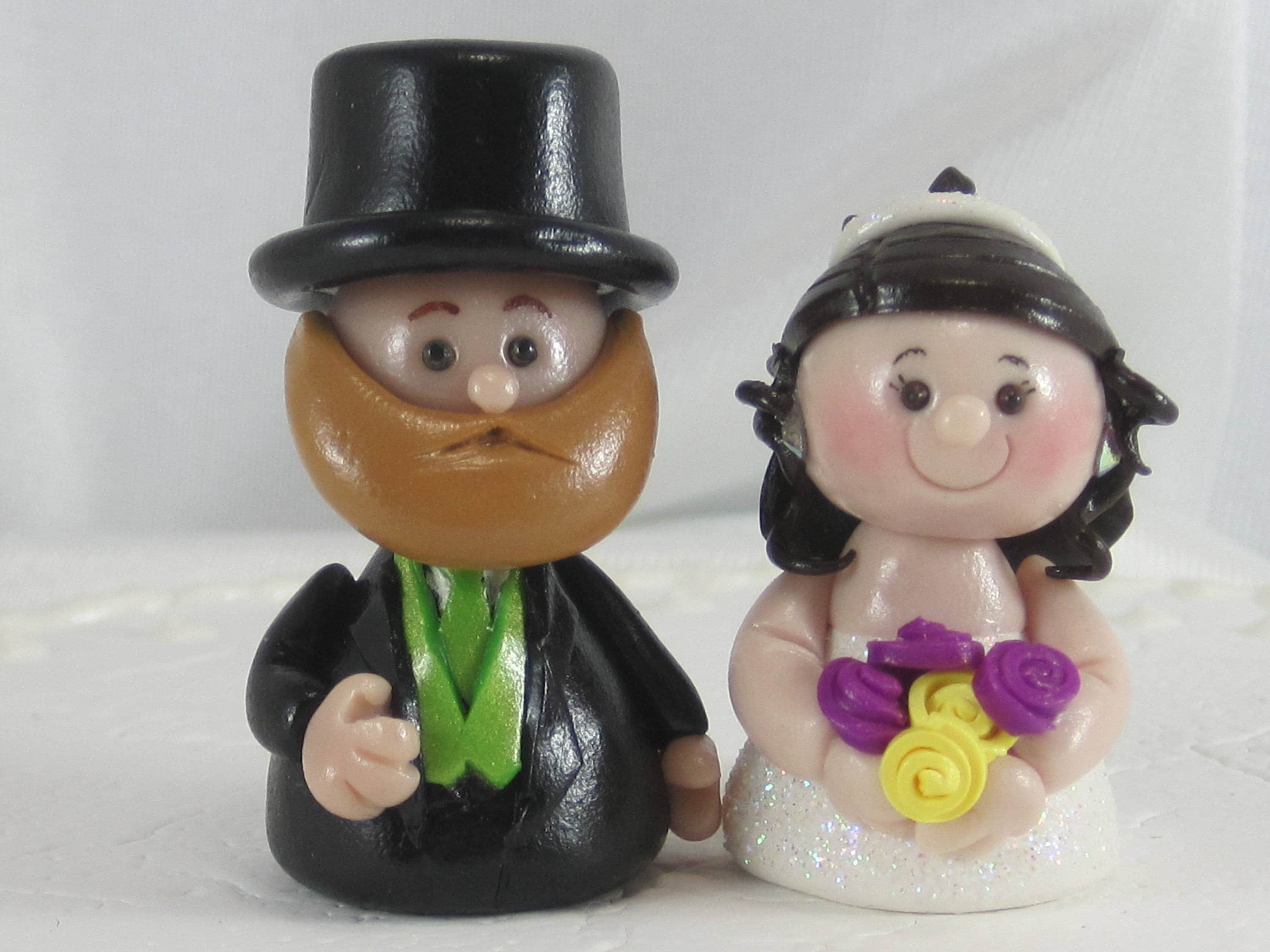 Custom Bride and Groom Wedding Cake Topper OOAK or Two Brides or Two ...