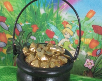 Pot o' Gold for Fairy Garden OOAK miniature handmade