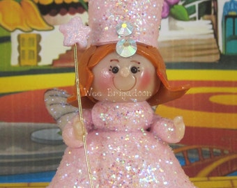 Glinda the Good Witch in Wizard of Oz OOAK fairy garden, ornament, cake topper, handmade miniature