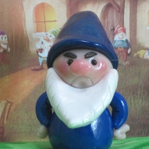 Grumpy der Zwerg für Feengärten OOAK handgemachte Miniatur, Ornament