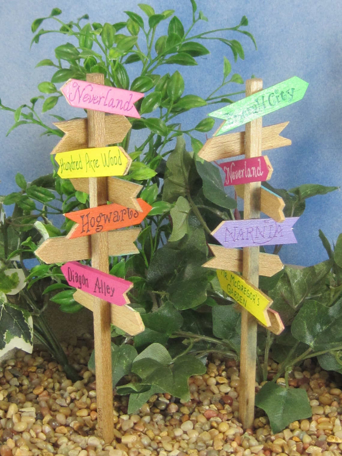 Signpost for Fairy Gardens OOAK Handmade - Etsy