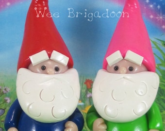 Gnome for Fairy Garden OOAK miniature, cake topper, handmade ornament