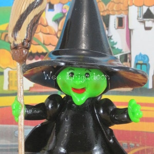 Wicked Witch of the West in Wizard of Oz fairy garden OOAK cake topper, ornament handmade