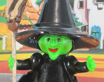 Wicked Witch of the West in Wizard of Oz fairy garden OOAK cake topper, ornament handmade