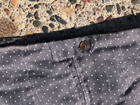 26" 50s 60s Ruffle n' Swiss Dot Set Skirt and Blo… - image 9