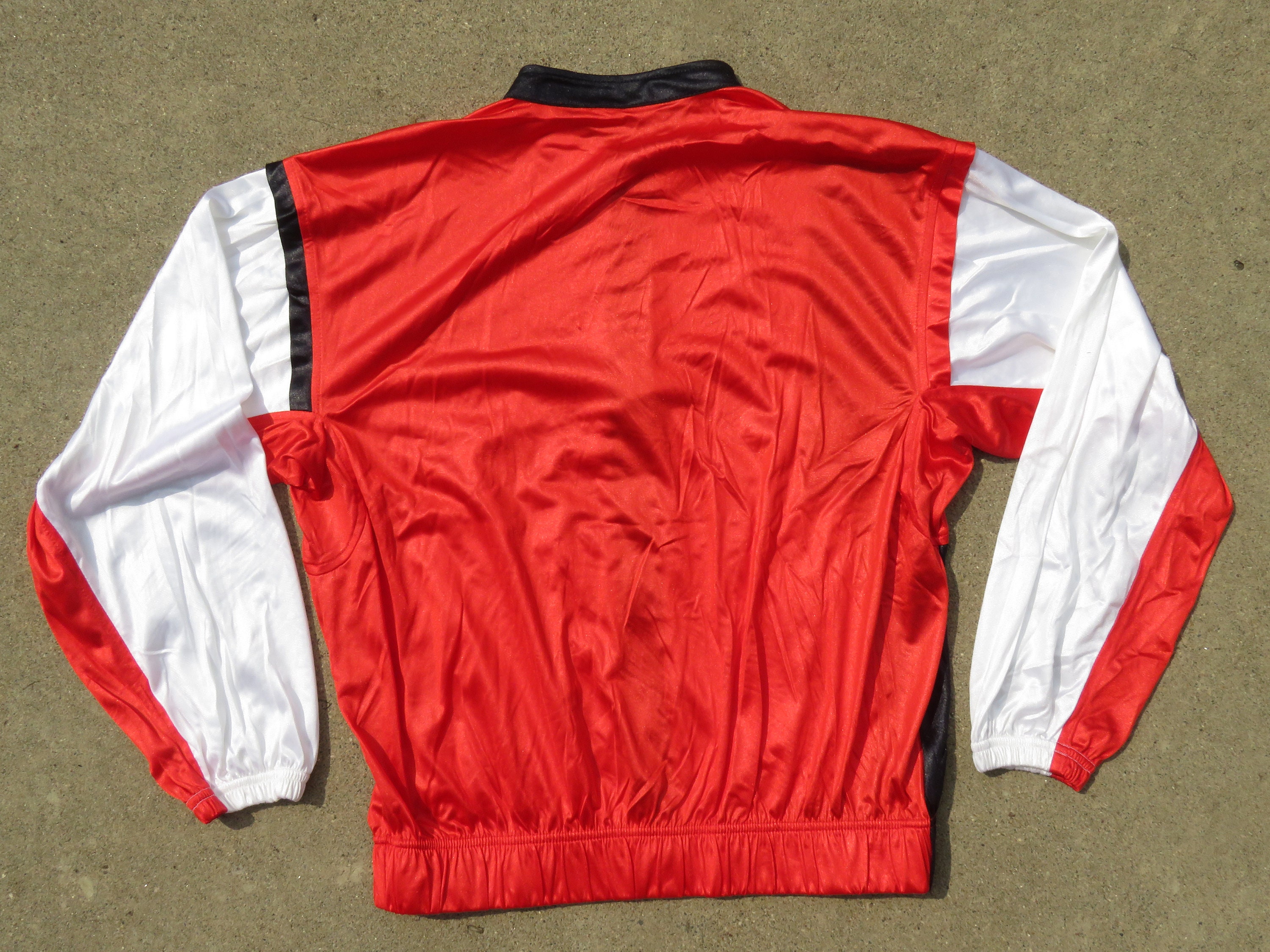 L 70s Color Block Nylon Fila Track Jacket Made in Italy Warm-up 