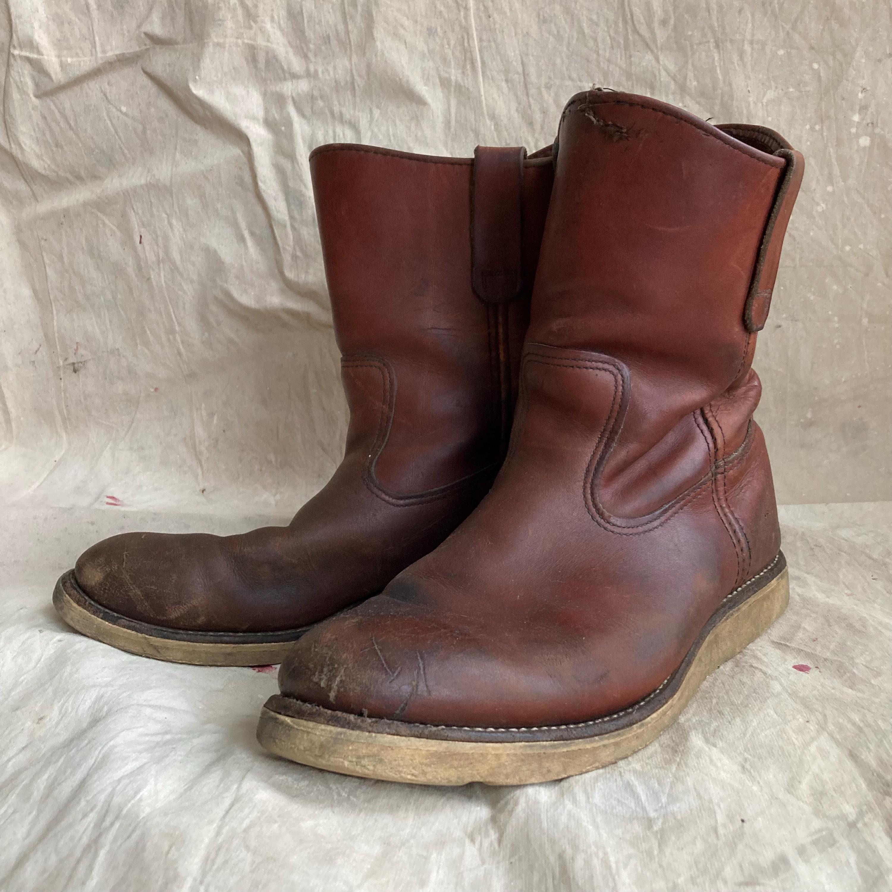 11.5D_29.5cm 美品 REDWING PECOS 縦羽タグ USA製 - メルカリ