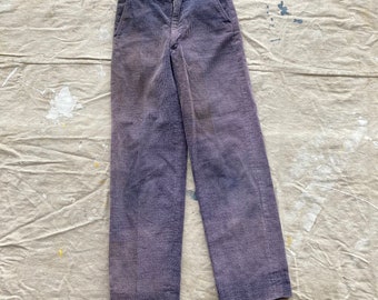 1940s Youth Corduroy Pants Blue Cotton Trousers Beautiful Fades 40s Boys Children's Kids Drop Loop Hollywood Waist 1950s 50s