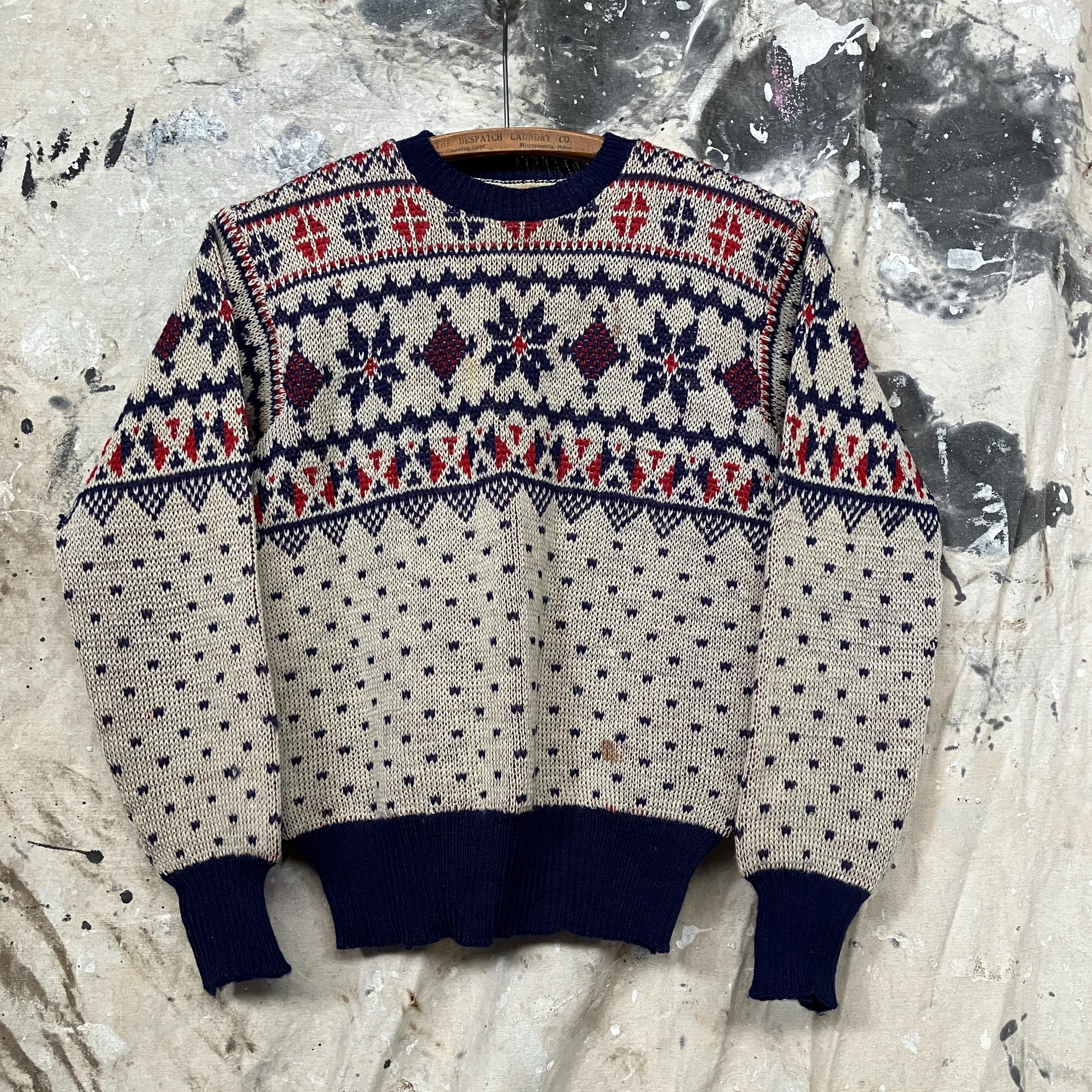 1950er Jahre Jantzen Schneeflocke Wollpullover Strickpullover Pullover Muster 50er 1940er 40er Jahre Pullover