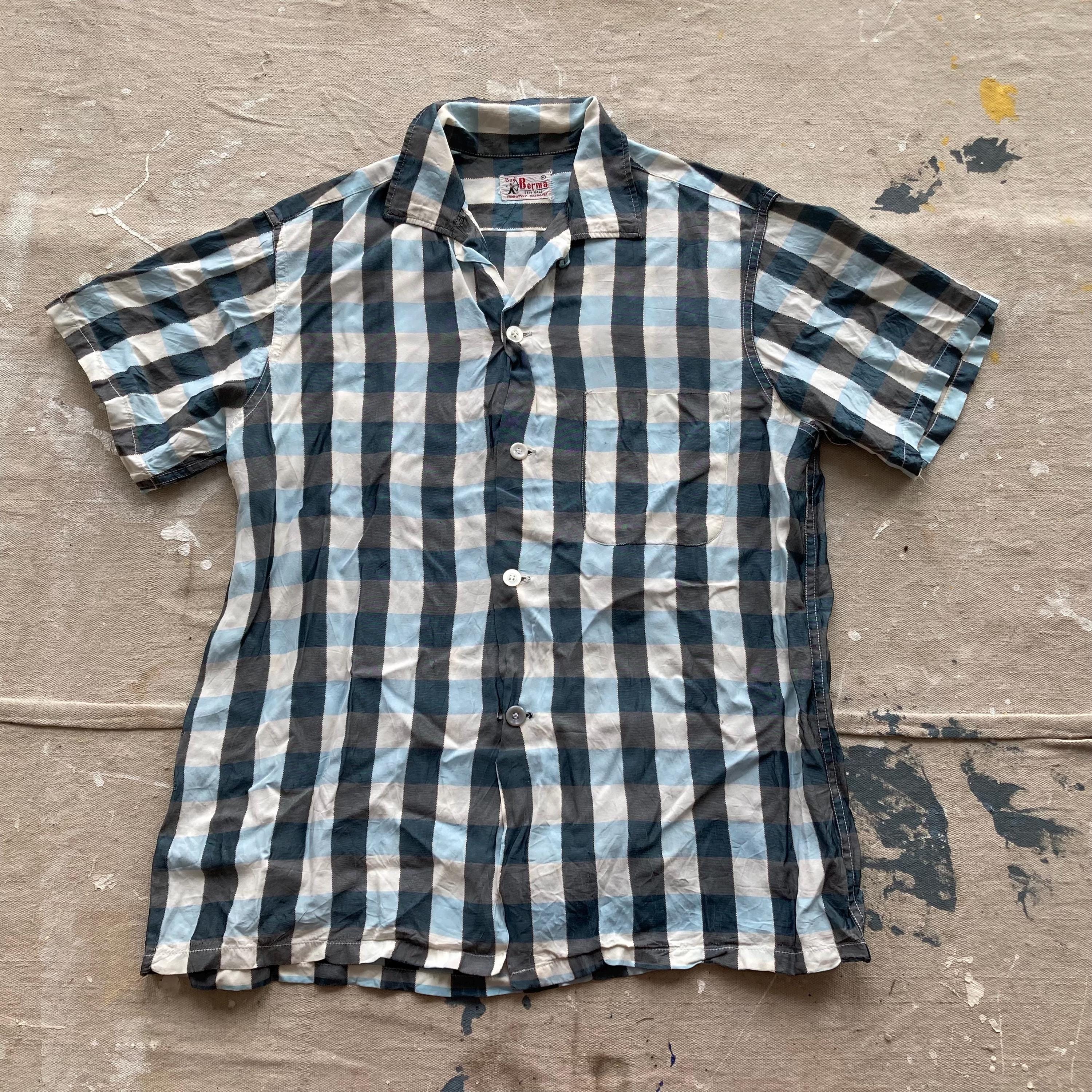 50s BUD Berma ROCK'N ROLL HIEROGLYPHIC ALL OVER PATTERN BOX