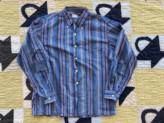 Large 50s Cotton McGregor Button Down Shirt Long … - image 1