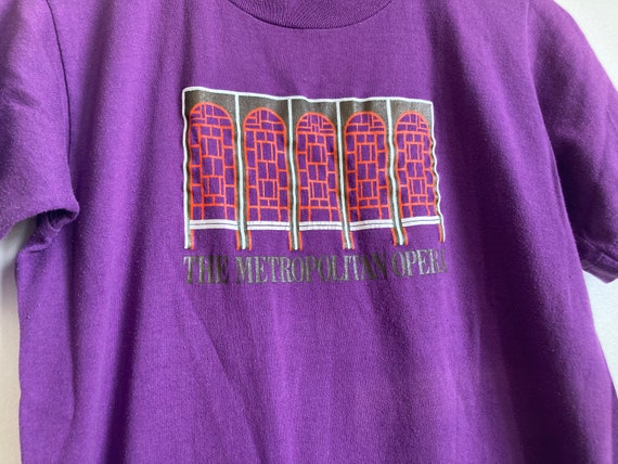 S 90s Metropolitan Opera T Shirt Purple Manhattan… - image 1