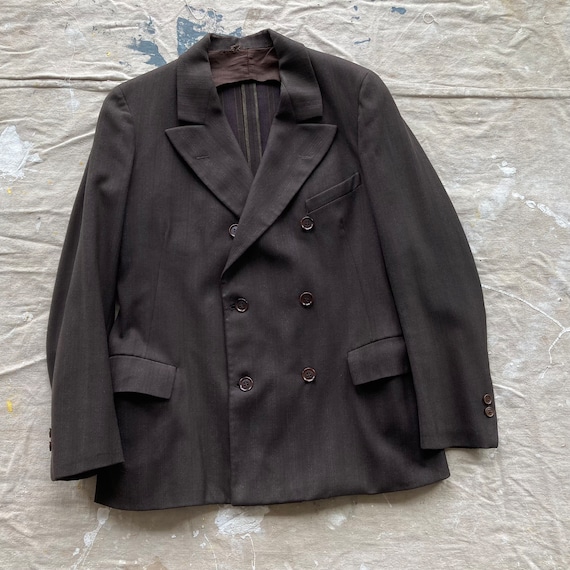 ジャケット・アウター 30s Special Vintage Double Breasted JKT Vintage 1930s Double Breasted Suit - Etsy