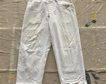 1960s US ARMY Khaki Cotton Twill Chinos | 33 X 30 | Ivy League