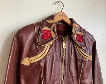 60s 希少 Euro Vintage ラバージャケット VINTAGE EAST WEST MUSICAL INSTRUMENTS LEATHER JACKET 1970s