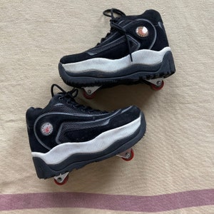 Rare scarpe da ginnastica vintage con piattaforma a rotelle