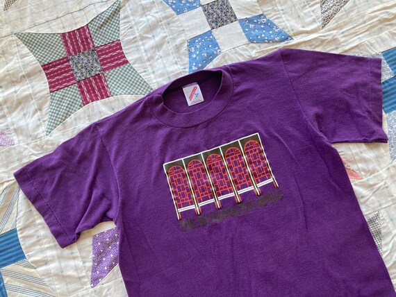 S 90s Metropolitan Opera T Shirt Purple Manhattan… - image 3