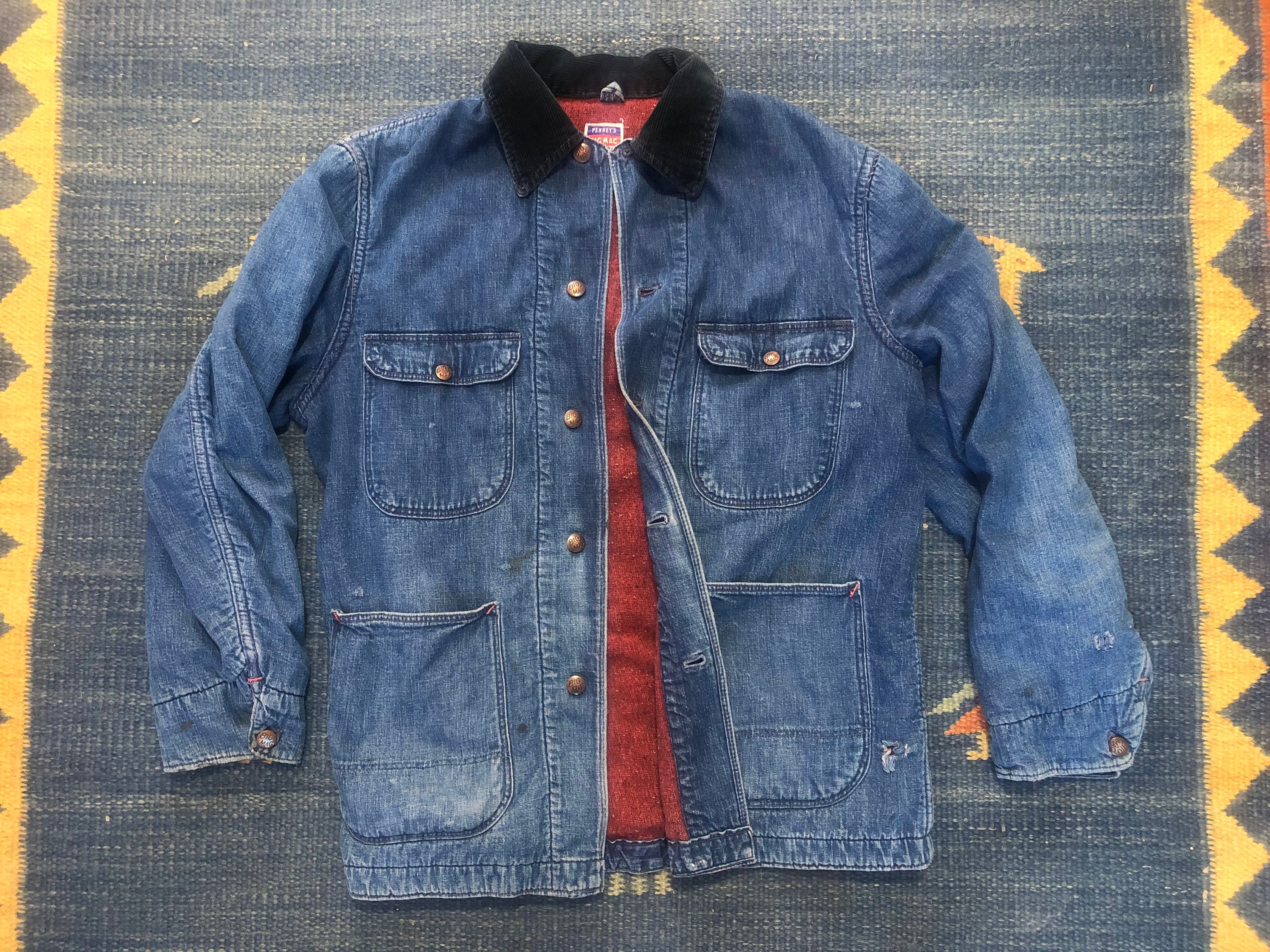 Big Mac Denim Chore Coat Blanket Lined 