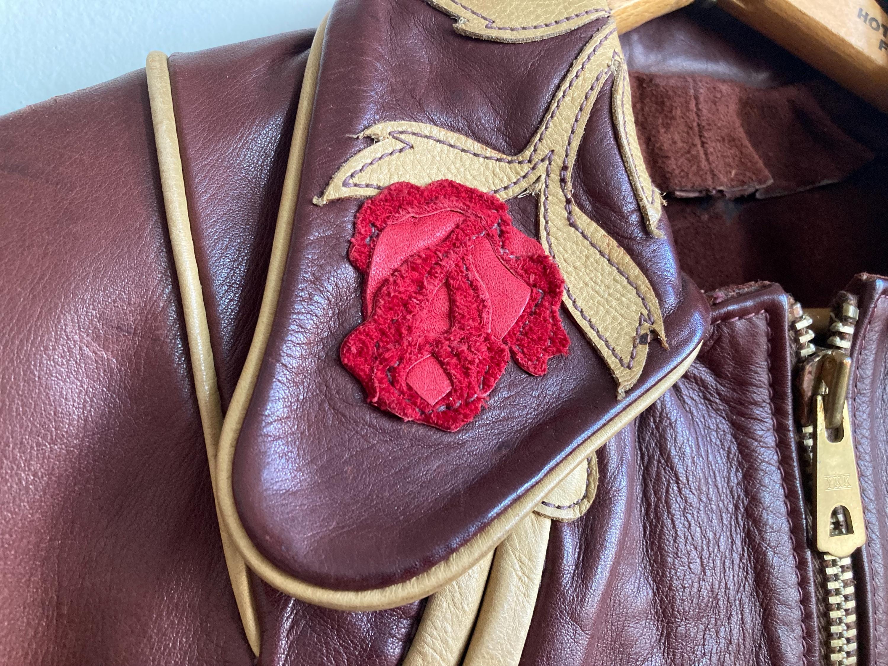 Rare M 1970s East West Musical Instruments Leather Jacket Rare M 1970s East West Musical Instruments Leather Jacket
