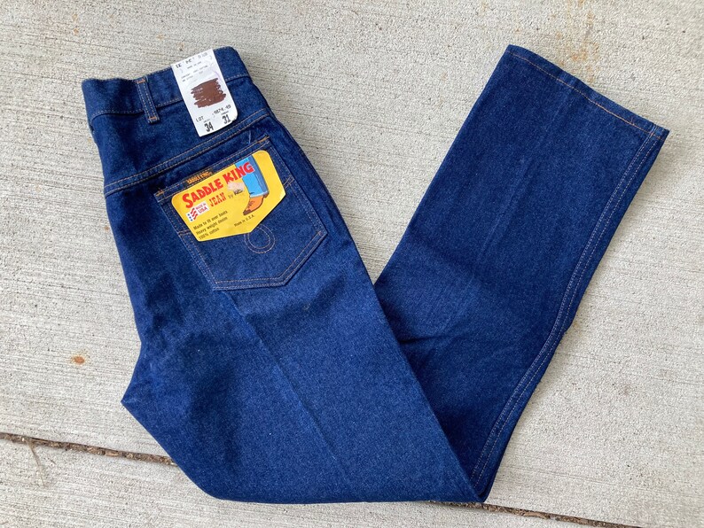 32x30 70s Saddle King Men's Boot Cut Western Jeans Etsy