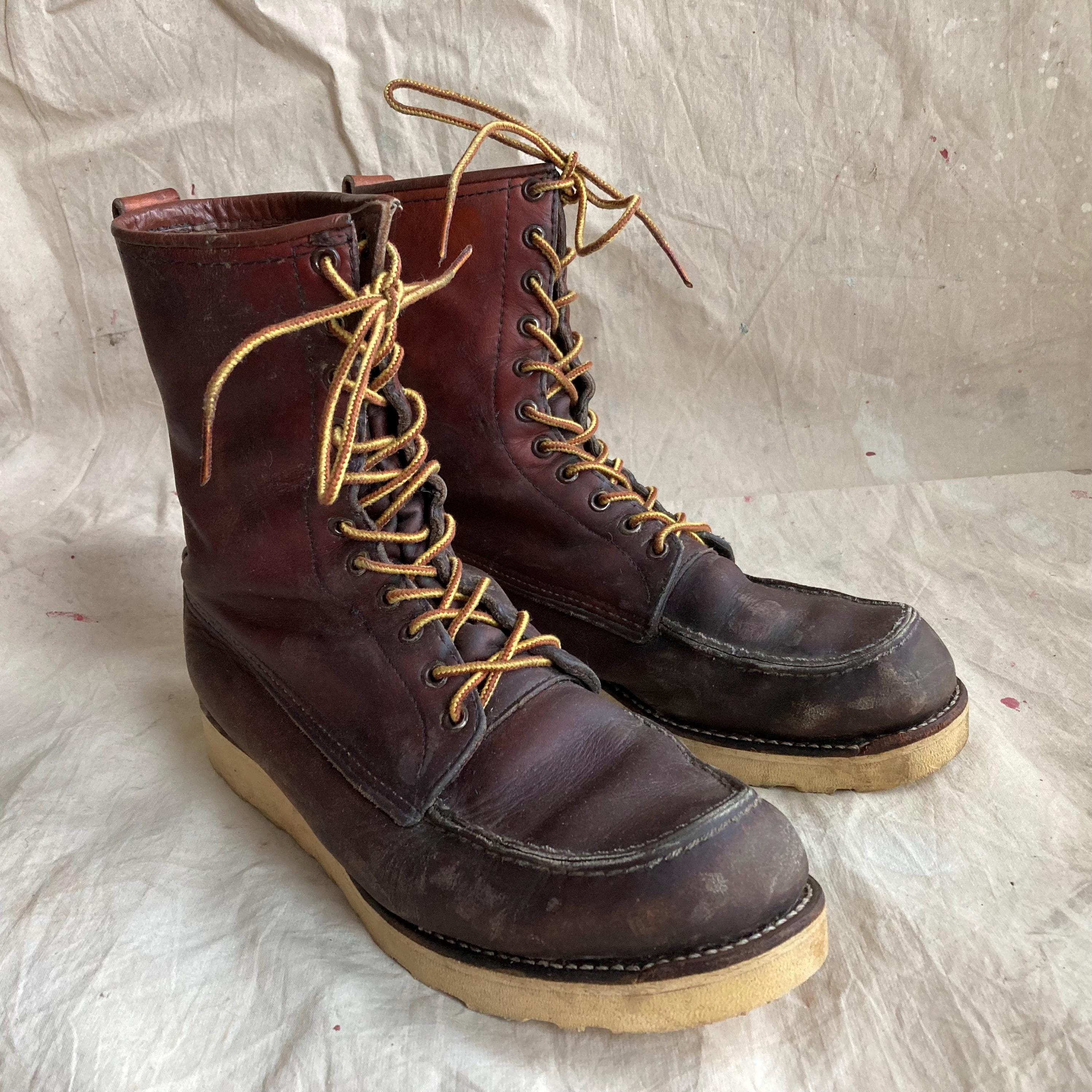 Size 10 80s 90s Red Wing Irish Setter Boots Moc Toe Boots  display picture 2