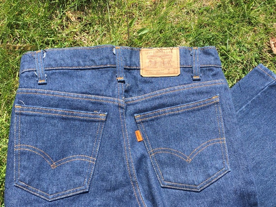 80s Orange Tab Levi's Student Jeans, 29x31 Straig… - image 2