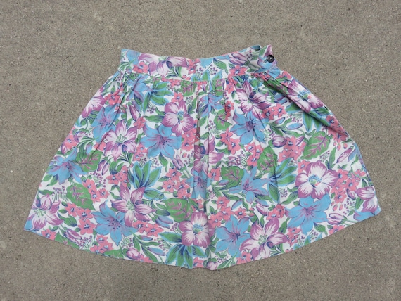 Children's 30's Cotton Feed Sack Skirt Handmade F… - image 1