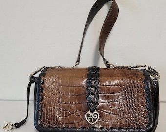 Vintage Brighton Prestine Brown Black Purse