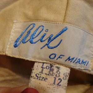 Mid-Century MCM 1950 Alix of Miami Full Circle Rhinestone Grey Halter Dress image 7