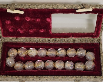 Vintage Chinese Prayer Beads in Original Box