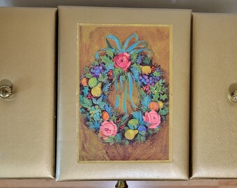 Mid-Century (MCM) Golden Lady Buxton Jewelry 1960&#39;s Box