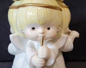 1980's Hallmark Gourmet Gift Three Musical Angels Cookie Jar