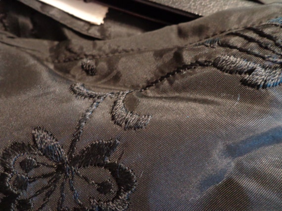 Inky Black Elegant JoDee 1940-1950 Dress**FABULOU… - image 4