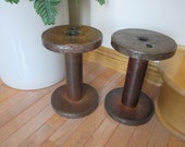 Vintage large industrial spool wood and metal, industrial spool, exlarge wood and metal spool, industrial wood spool, sewing room decor