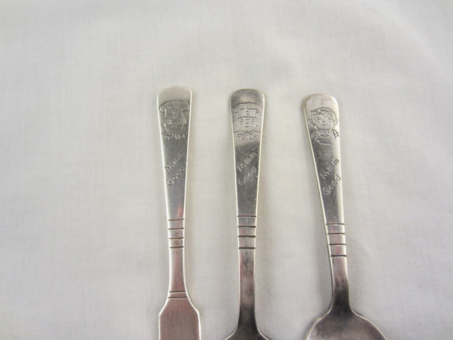 Vintage Campbell's Soup Kids MMM Good Spoon Fork Knife Etsy