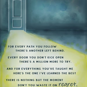 Toad the Wet Sprocket TWS quote &quot;The Moment&quot; Giclee Print